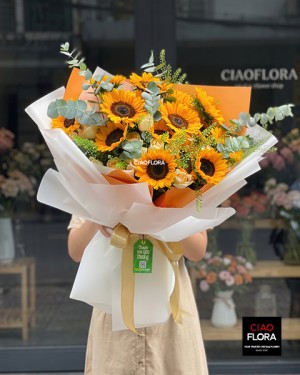 Radiant Sunflower Embrace